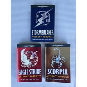 Alex Rider Book Lot of 3 Stormbreaker Eagle Strike Scorpia Paperback Horowitz